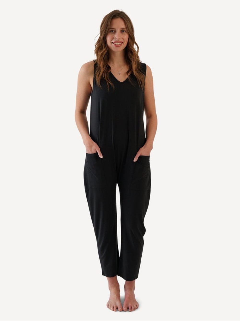 Kate Quinn Women’s Relaxed Romper in Sable Light Weight Bamboo Size Medium NWT